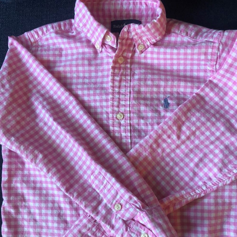 Ralph Lauren long sleeve checkered shirts size 7
